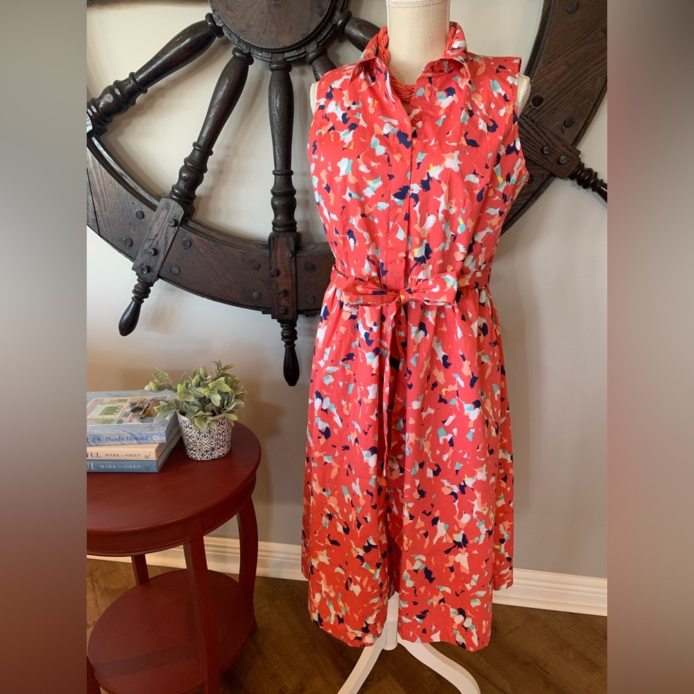 J Jason Wu cotton coral dress